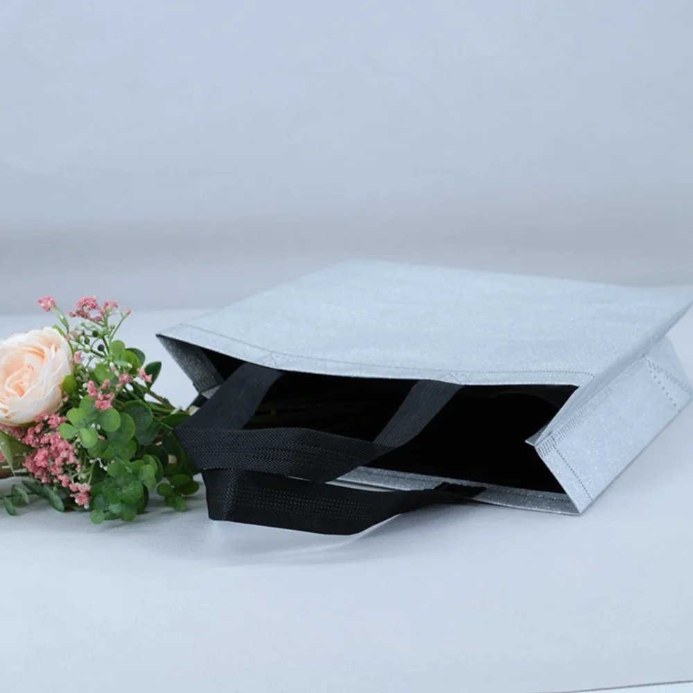 cheap wholesale Silver color laminated ultrasonic pp non woven shopping bag - JR23-UL03 - Detail
