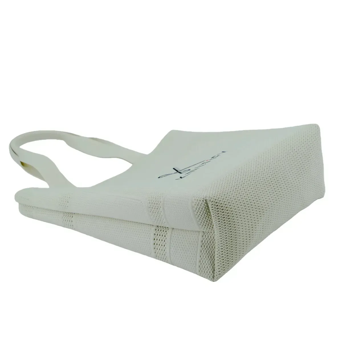 Eco-Friendly Polyester Yarn Material BSCI &amp; REACH Certificate Reusable Knitted Tote Bag with Custom Logo - KB-2503 - Detail