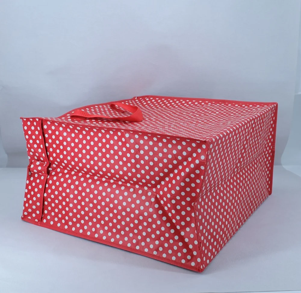 classics red dot design Wholesale Storage Laundry PP Woven Bags with Zipper - ST23A007 - Detail